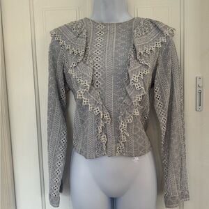 Ruffle Long Sleeve Top